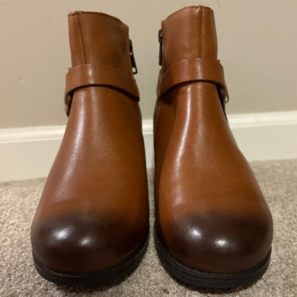 Propet Tan Ankle Booties with Buckle - Picture 5 of 10